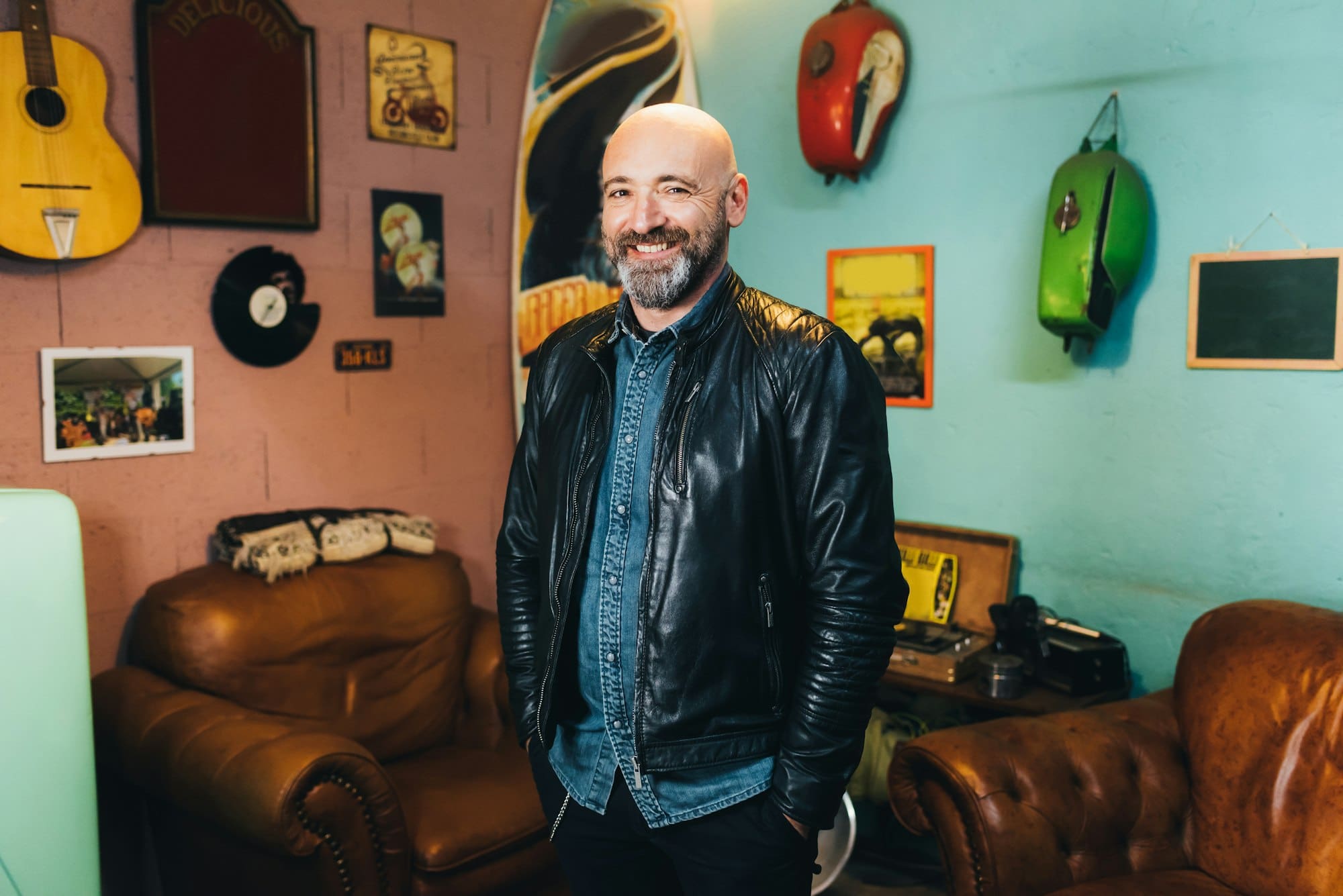 Portrait of mature man, indoors, smiling